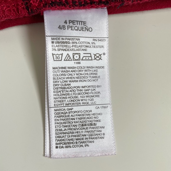 Gap True Skinny jeans in Sculpt, red - Picture 5 of 5